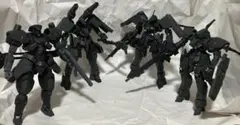 HG ザク エコプラ 完成品 3機セット 黒い三連星風 ウェザリング 艶消し HG ザク エコプラ 完成品 3機セット 黒い三連星風 ウェザリング 艶消し