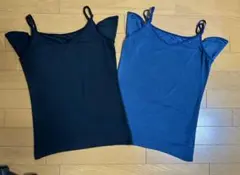 ユニクロ エアリズム 汗とりパッド付きキャミソール ２枚セット