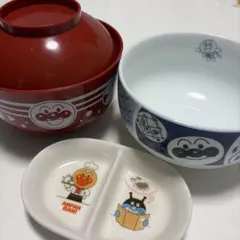 アンパンマン☆ 子ども用どんぶり鉢2種類＆小鉢セット　ミュージアム限定