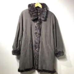 冬用コート　ファー付き　ノーブランド　シンプル　冬コート