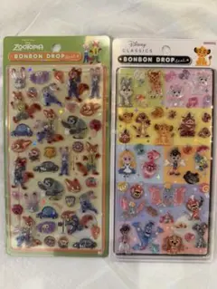 【正規品】ディズニー ボンボンドロップシール ズートピア クラシック 2種
