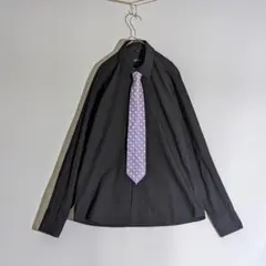 古着 ネクタイ シャツ 黒 カジュアル おまけ 美品