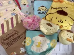 ポムポムプリン　巾着　ポーチ　まとめ売り