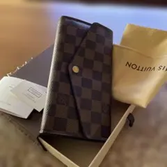 ルイヴィトン 長財布 ダミエ ポルトフォイユ・サラ CA1077 箱付き 