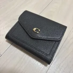 COACH ウィン スモール ウォレット 三つ折り 財布 コインケース ブラック