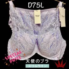 D75L 天使のブラ スリムライン582 ブラ＆ショーツ Purple
