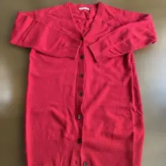 NON NO レッド カーディガン 長袖