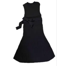 ROYAL PARTY シアーニットフィットアンドフレアワンピース