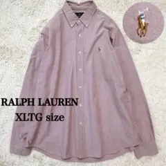 【美品】現行タグ Ralph Lauren ボタンダウンシャツ XL ピンク