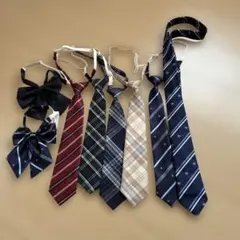 スクール　ネクタイ・リボン 8点セット