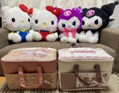 超超BIGぬいぐるみ いちご新聞バスケット ハローキティ クロミ サンリオ