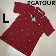 新品未使用PGA TOUR 赤 ポロシャツ Lサイズ