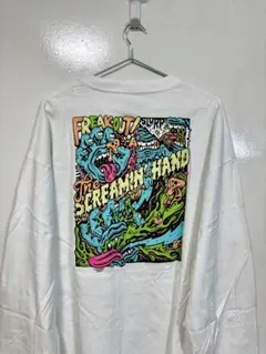 SANTA CRUZ カラフルプリントTシャツ ホワイト