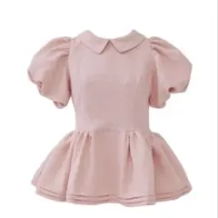 treatürself Daisy puff sleeve tweed topsのサムネイル