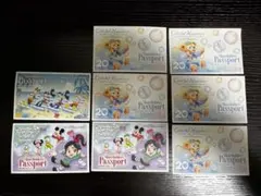 TDL 20周年 ダッフィー 株主用パスポート 8枚セット　【使用済み】