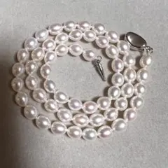 再値下げ les bon bon 淡水パール ネックレス 淡ピンク 38cm - メルカリ