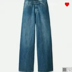 UNIQLO ユニクロu 人気完売品 デニムワイドパンツ  22