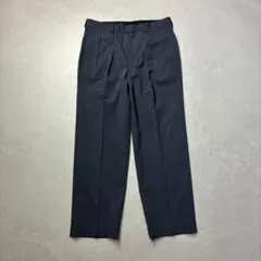 ブルックスブラザーズワイドスラックスウエスト81グレーチェック春夏スーツ古着