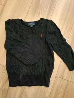 POLO Ralph Lauren　ネイビーケーブルニットセーター