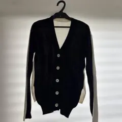 sacai luck バイカラー コットンカーディガン 格安 サカイ