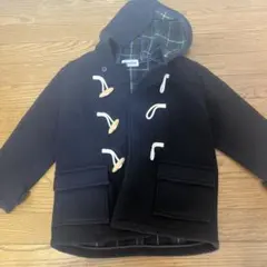 familiar フード付きウールコート 120 ネイビー