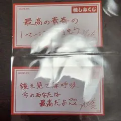 SHOW-WA 井筒雄太さん　推しみくじ 2枚セット