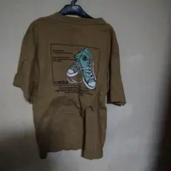 CONVERSE スニーカーグラフィック Tシャツ ベージュ
