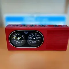 COPAL FM/AM クロックラジオ FP-340 レッド