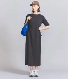 BEAUTY&YOUTH サイドホール ショートスリーブ ワンピース