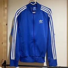アディダス　トラックジャケット　ジャージ　トレフォイルロゴ ブルー