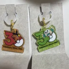 ポケチャーム30周年ロゴマスコット2 ポカブ モクロー