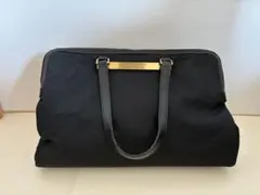 ブラック ナイロン ボストンバッグ