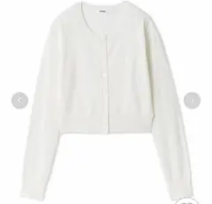 美品】セルフォード UVカット 洗える ポケットカーディガン ホワイト