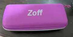 【美品】Zoff メガネケース 紫