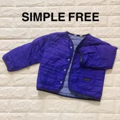 SIMPLE FREE 中綿ジャケット パープル 95