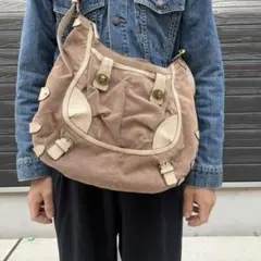 archive corduroy Leather shoulder bag