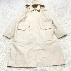 2148 ユニクロU フーテッドコート ロングコート ステンカラー 綺麗め 撥水