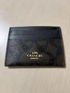 COACH ブラウンレザー パスケース