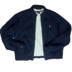 【希少】ポロラルフローレン スイングトップ ネイビー ピンクポニー