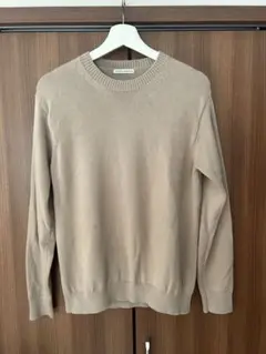 UNITED ARROWS ベージュ クルーネックニット