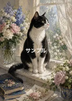 一作限り】風鈴ゆれる夏の縁側とハチワレ猫 ハチワレ A829 - メルカリ