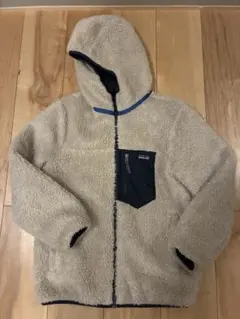 Patagonia リバーシブル　レディ　フレディ　フーディ　ベージュ／ネイビー