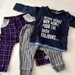 【Bebe】ベビー服 3点セット 80、90サイズ