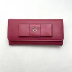 PRADA プラダ　サフィアーノ　長財布　フィオッコ　リボン　0915-5