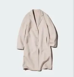 UNIQLO ダブルフェイスチェスターコート 30 NATURAL