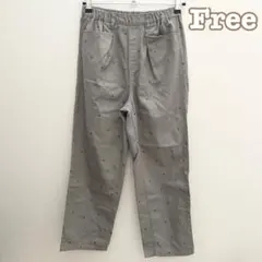 【Samansa Mos2 blue（サマンサモスモスブルー】ドット刺繍パンツ