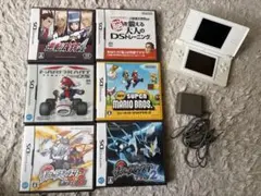 ニンテンドーDS Lite ホワイト 本体&ソフト6個セット（ポケモン含む）