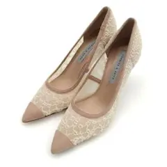 新品 チャールズ&キース ビーズドエンベリッシュド メッシュパンプス 9569