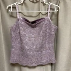 ロペ　ROPE 総刺繍　キャミソール　フォーマル 紫　パープル　ドレスのサムネイル