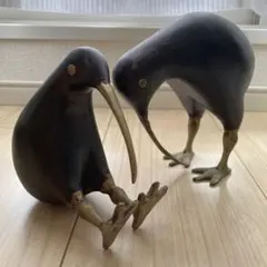 アンティーク風　置物　キウイ　NZ bird 鳥　2つセット　最終値下げ